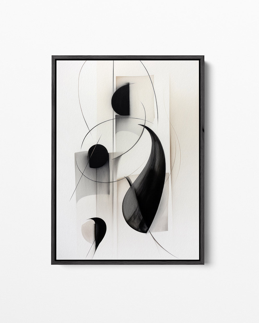 Vloeiende lijnen compositie Kunstwerk