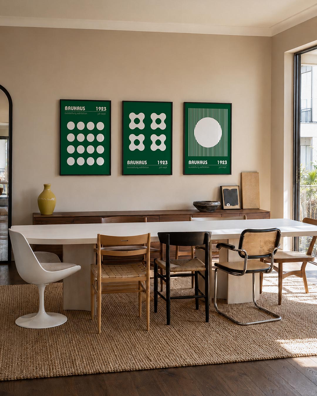 Cirkelritme en kleur Posterset