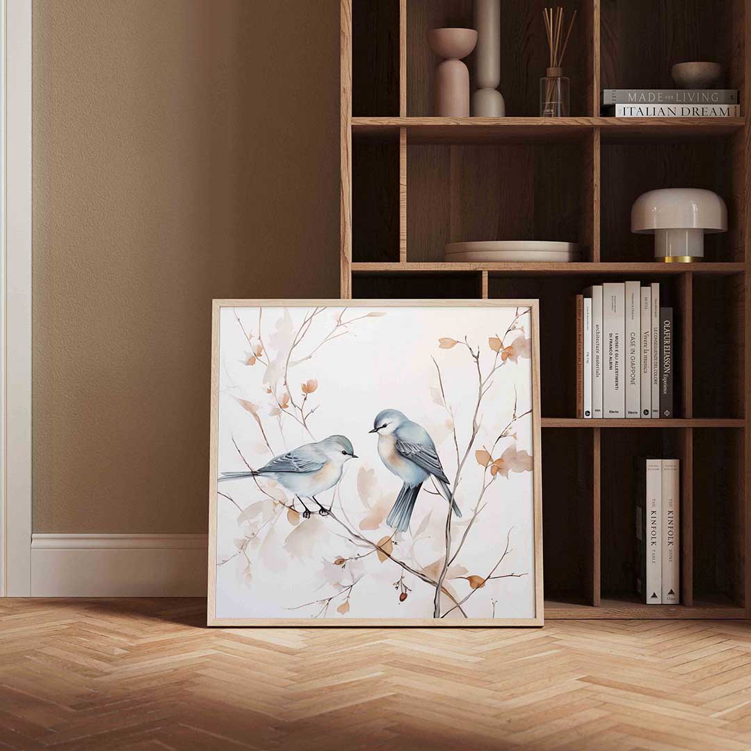 Vogels op tak Poster