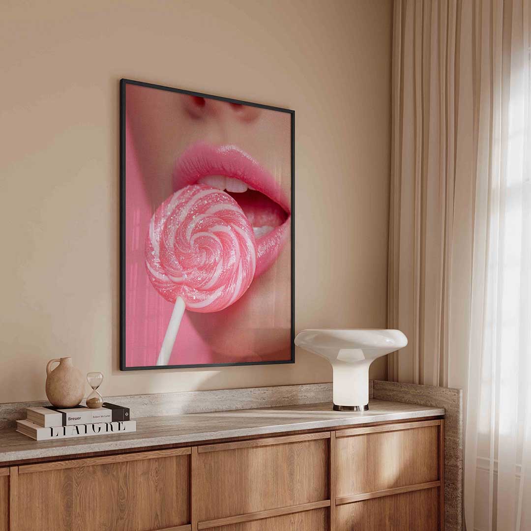 Roze lolly Poster