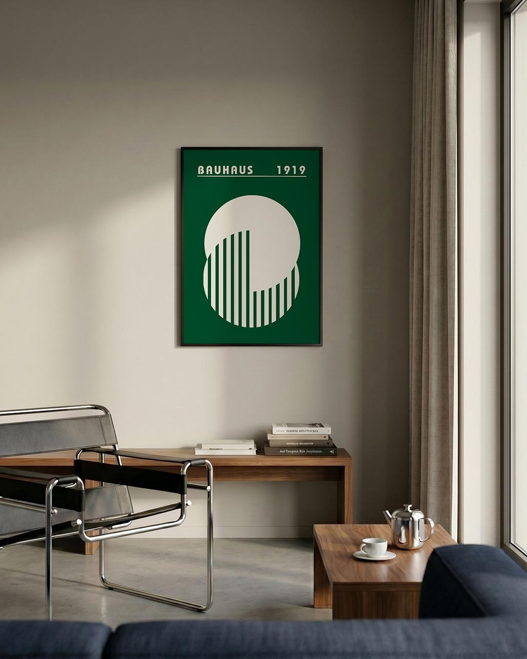 Cirkel en lijnen Poster