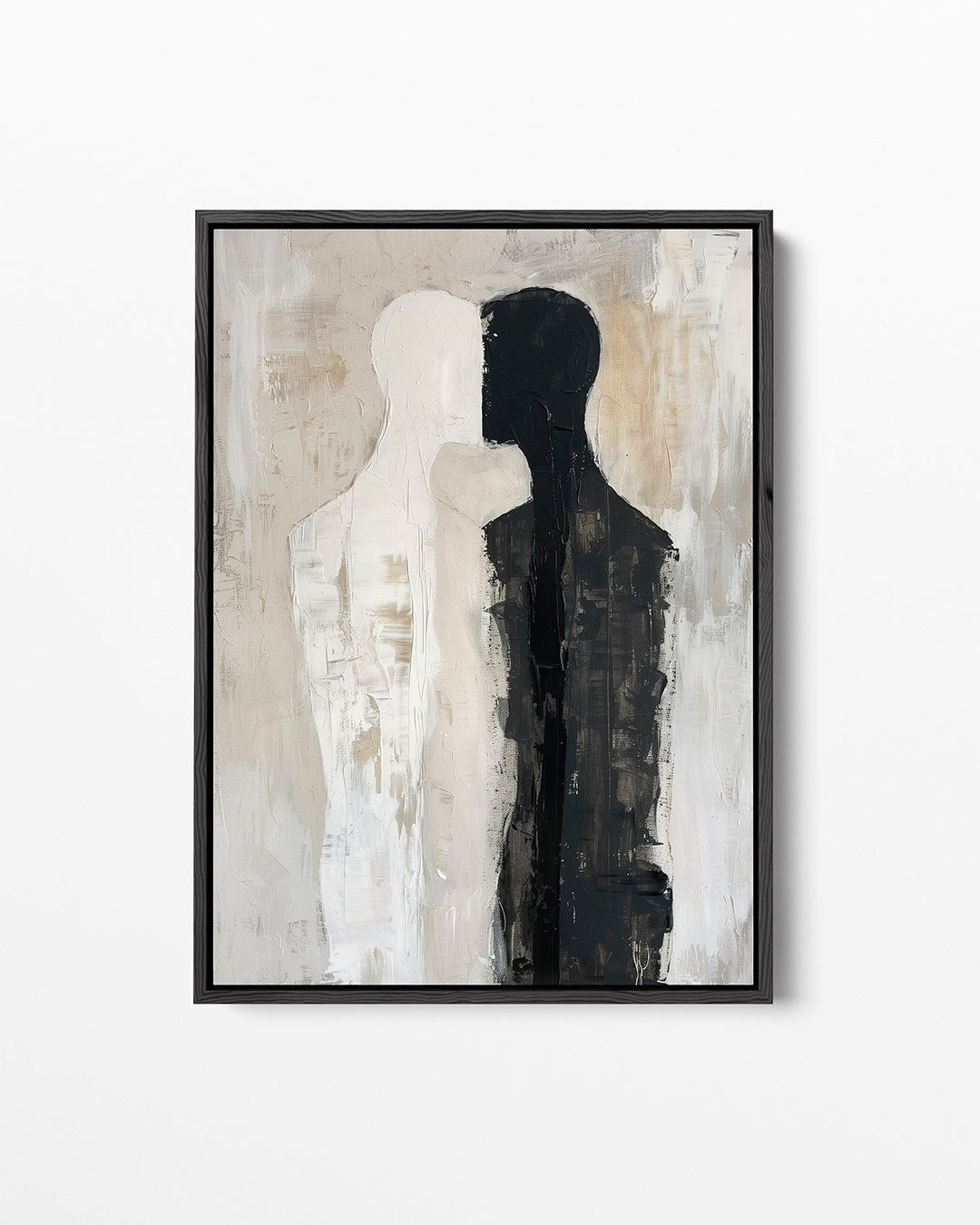 Twee figuren harmonie Kunstwerk