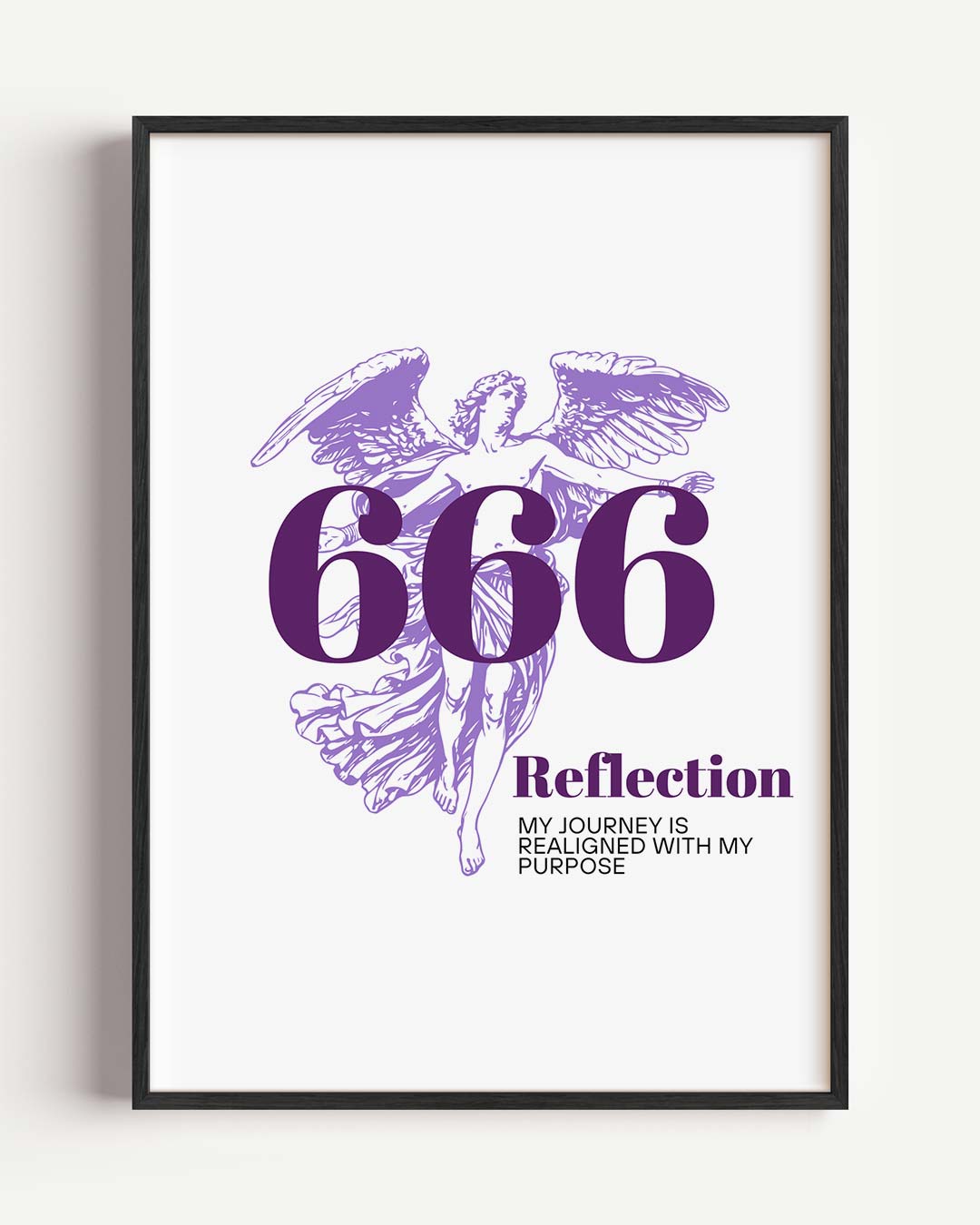 Engel met Inspirerende Boodschap Poster-WallArtistic