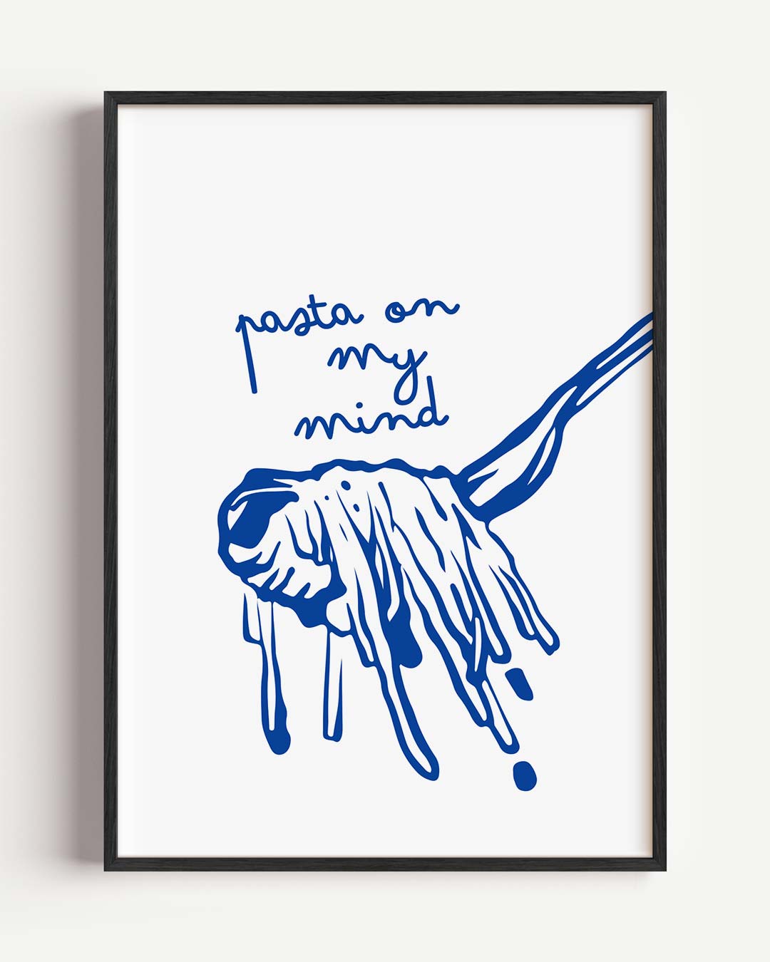 Pasta On My Mind Poster-WallArtistic