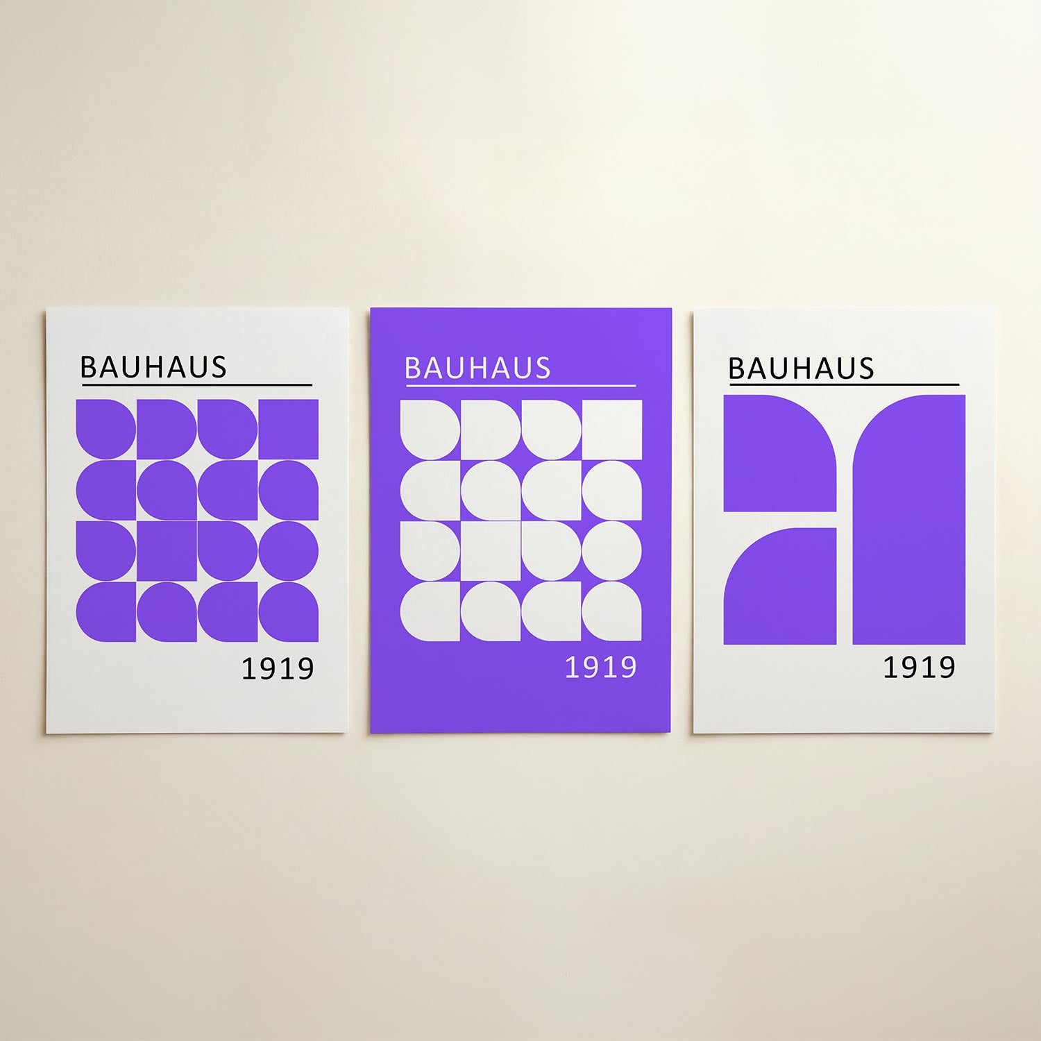 Vormen en vlakken Posterset