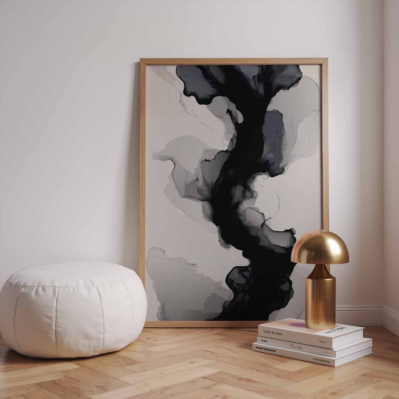 Mystieke Vloeiende Abstractie Poster-WallArtistic