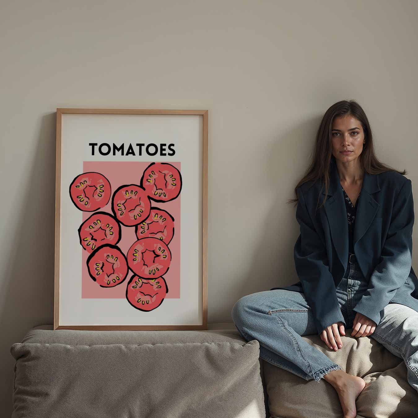 Frisse Tomaten Kunstposter-WallArtistic
