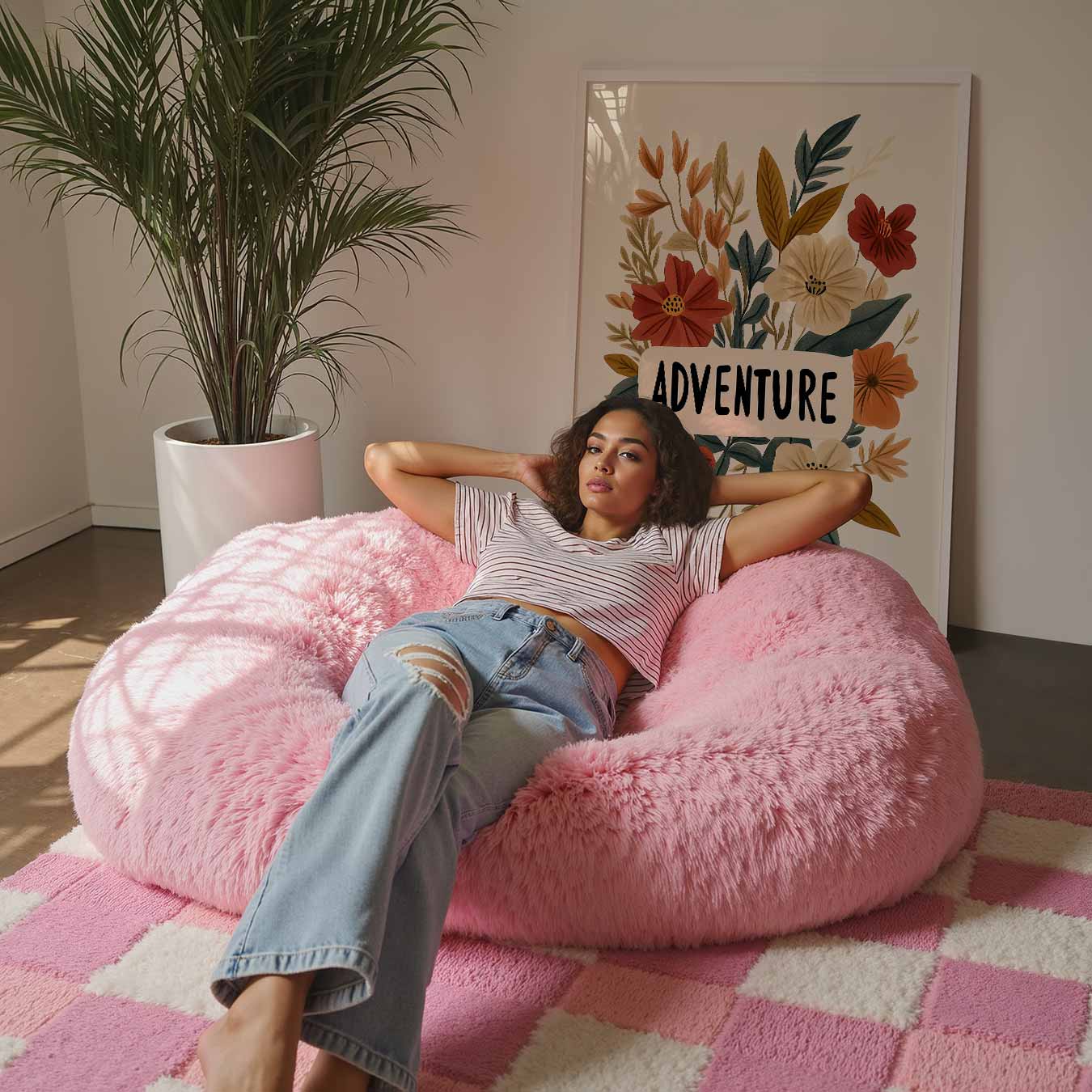 Bloemen en Avontuur Poster-WallArtistic