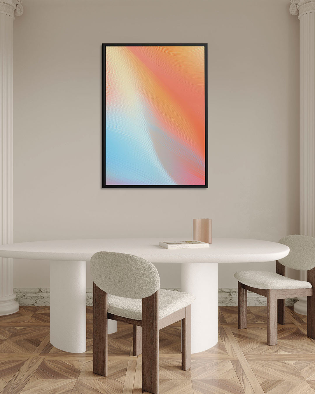Kleurrijke golven Kunstwerk