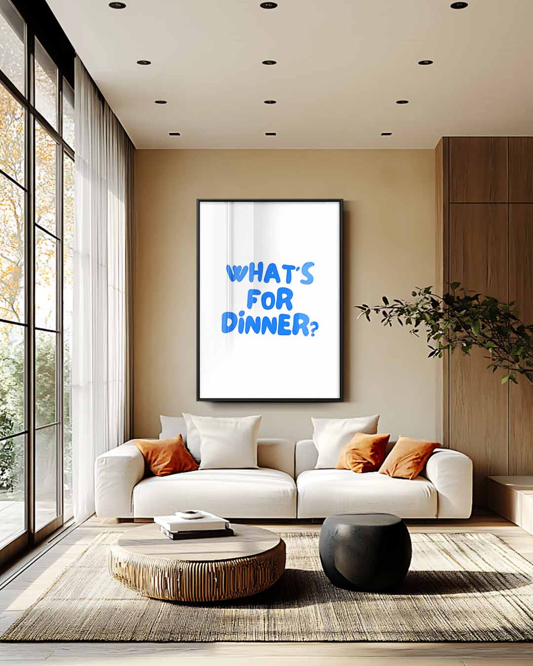 What's For Dinner? Poster Kunstwerk-canvas-dibond-plexiglas-wanddecoratie-WallArtistic