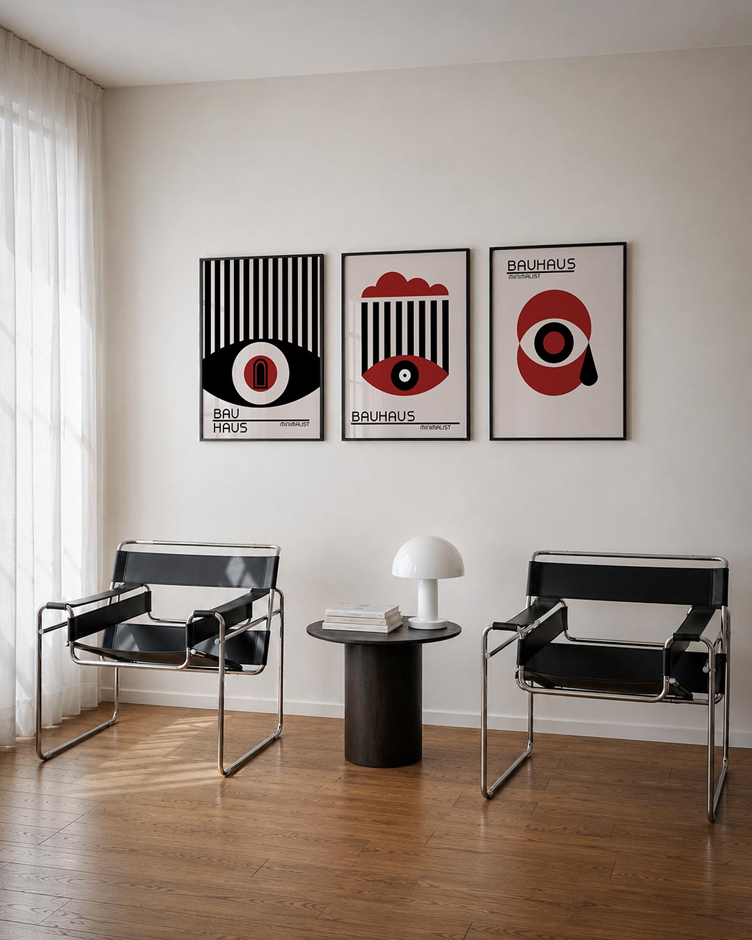 Lijnen en cirkel Posterset