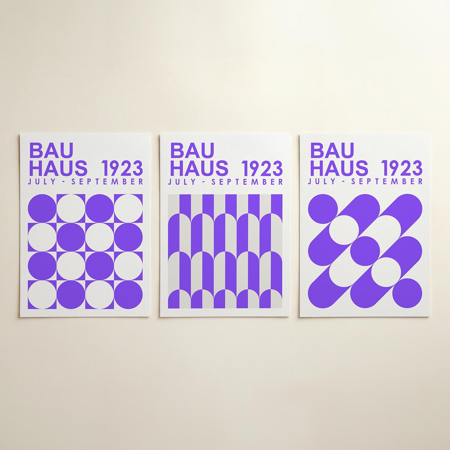 Cirkel en vierkant Posterset
