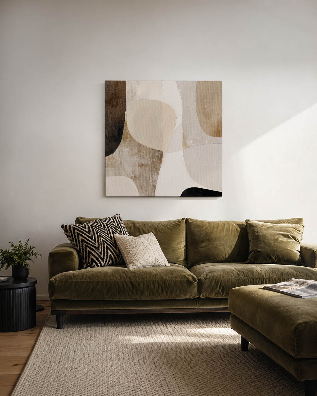 Organische vormen compositie Kunstwerk