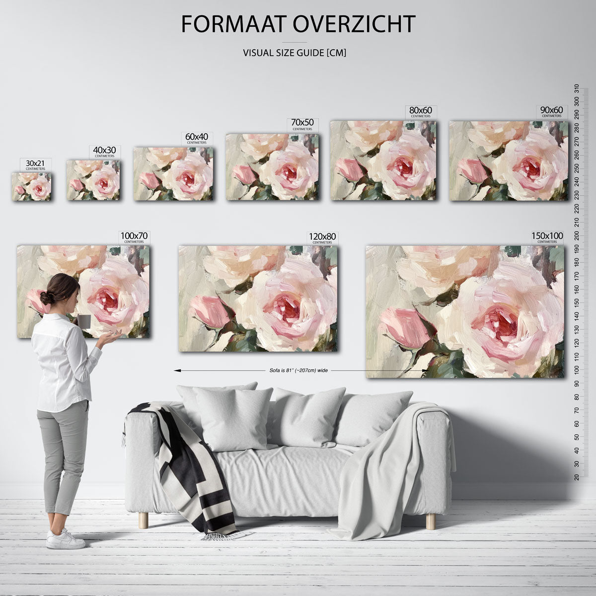 Rozen in zachte tinten Poster