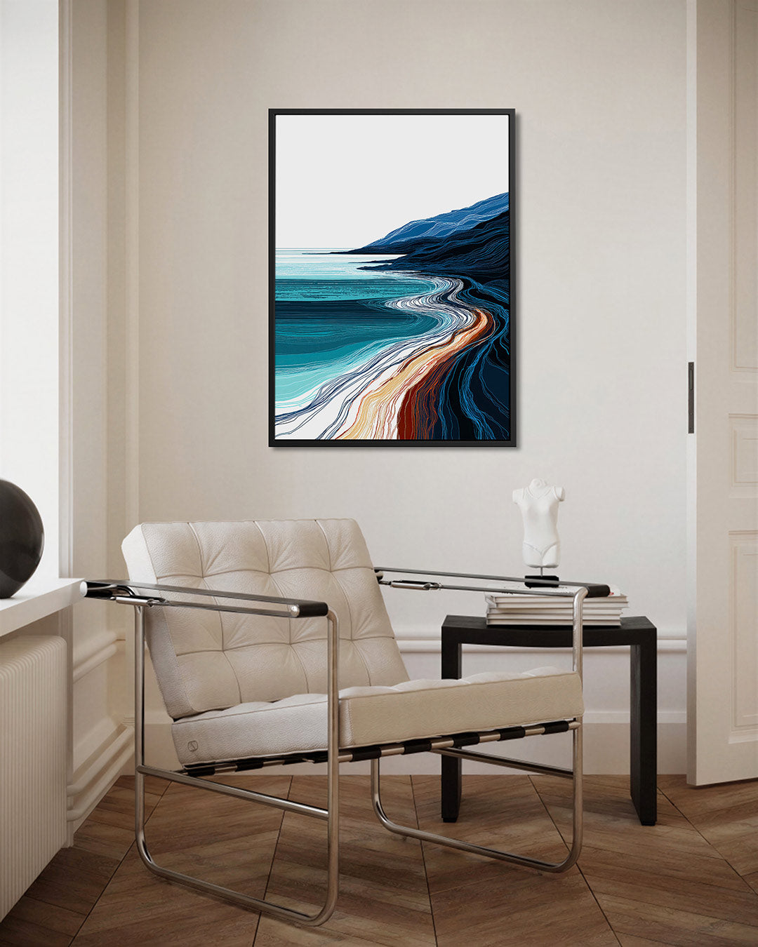 Golvende kustlijnen Kunstwerk
