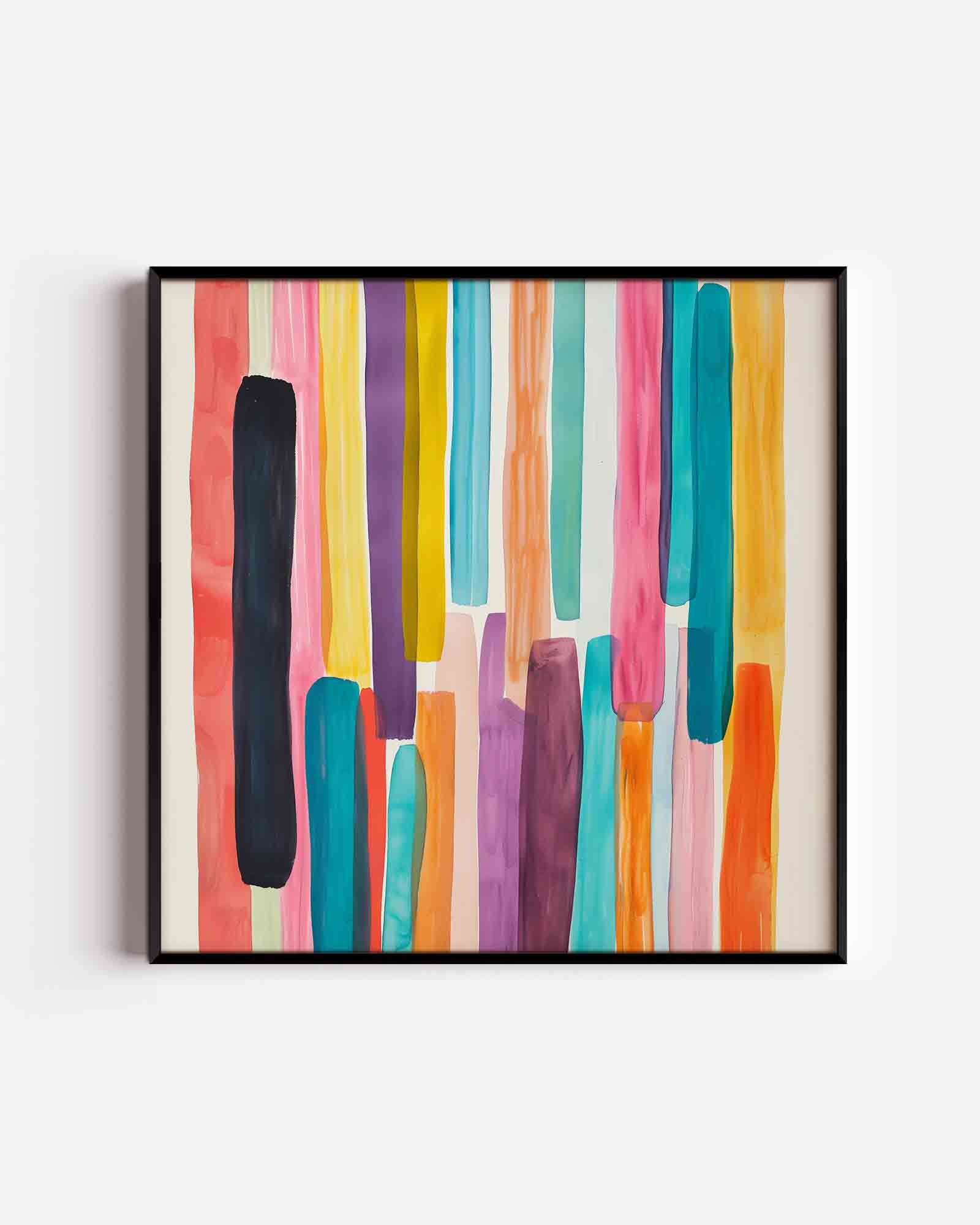 Verticale strepen Poster