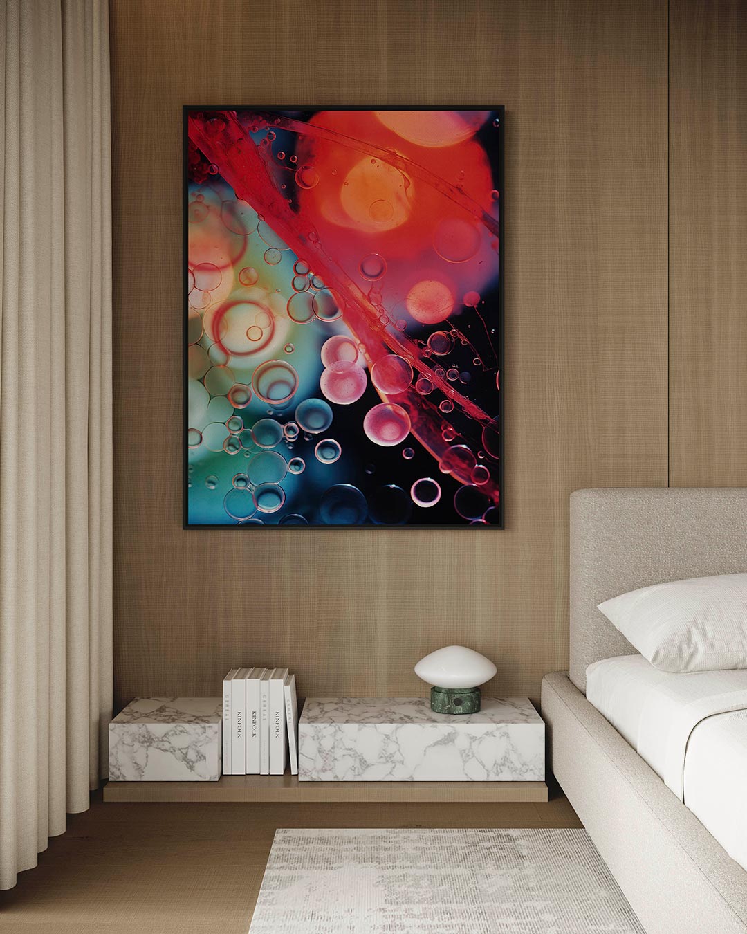 Kleurrijke bellen Kunstwerk