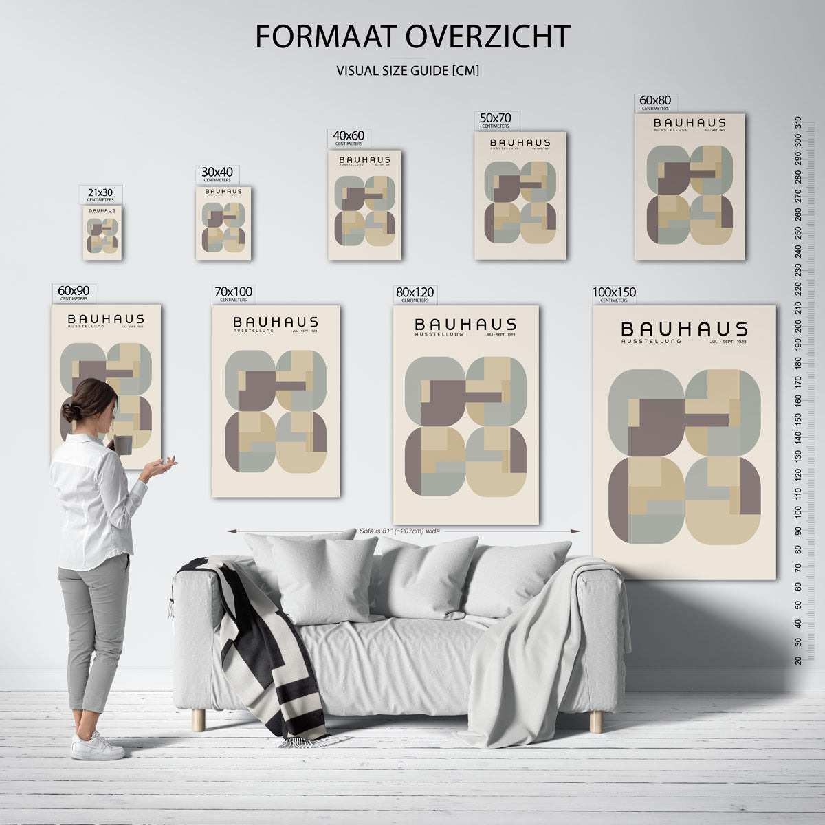 Vormritme en balans Poster