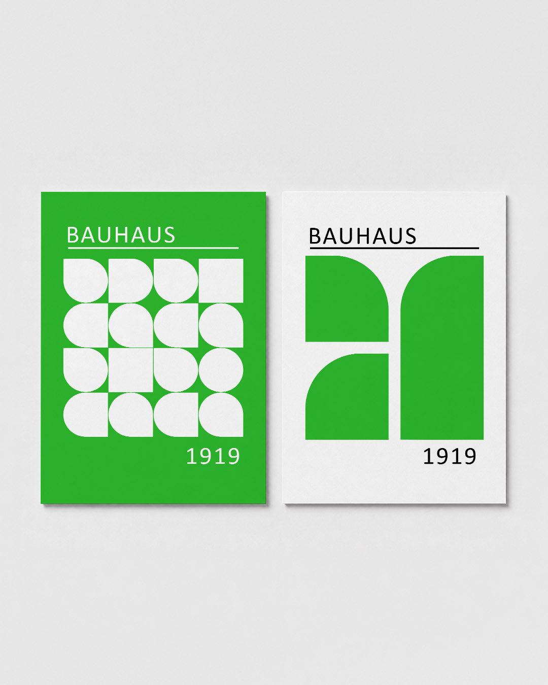 Vormenspel in groen Posterset