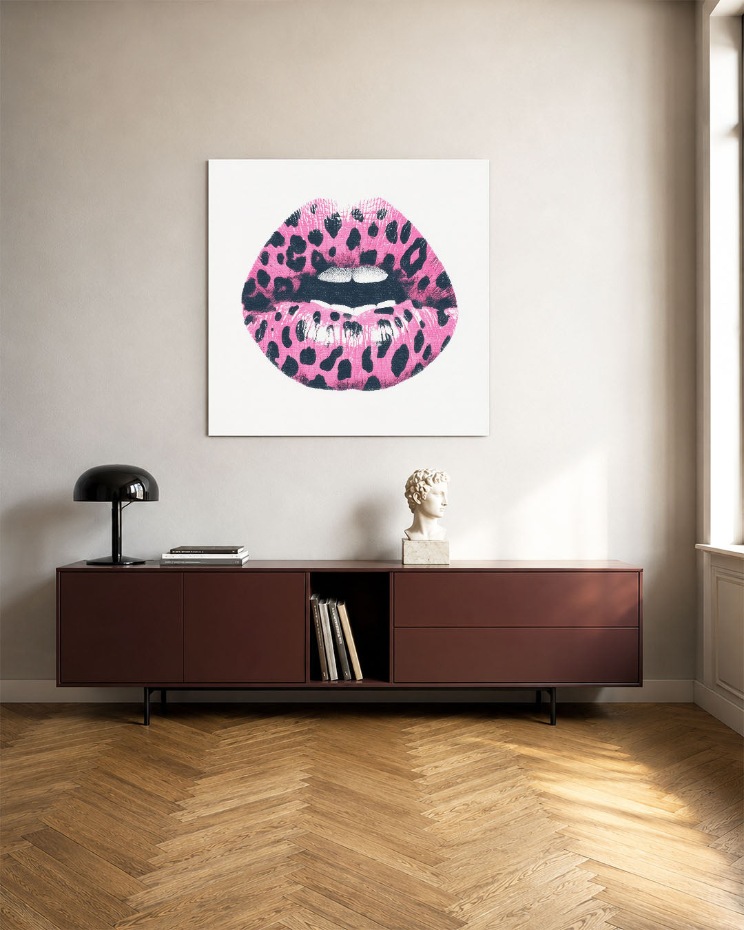 Gedurfde lippenprint Kunstwerk