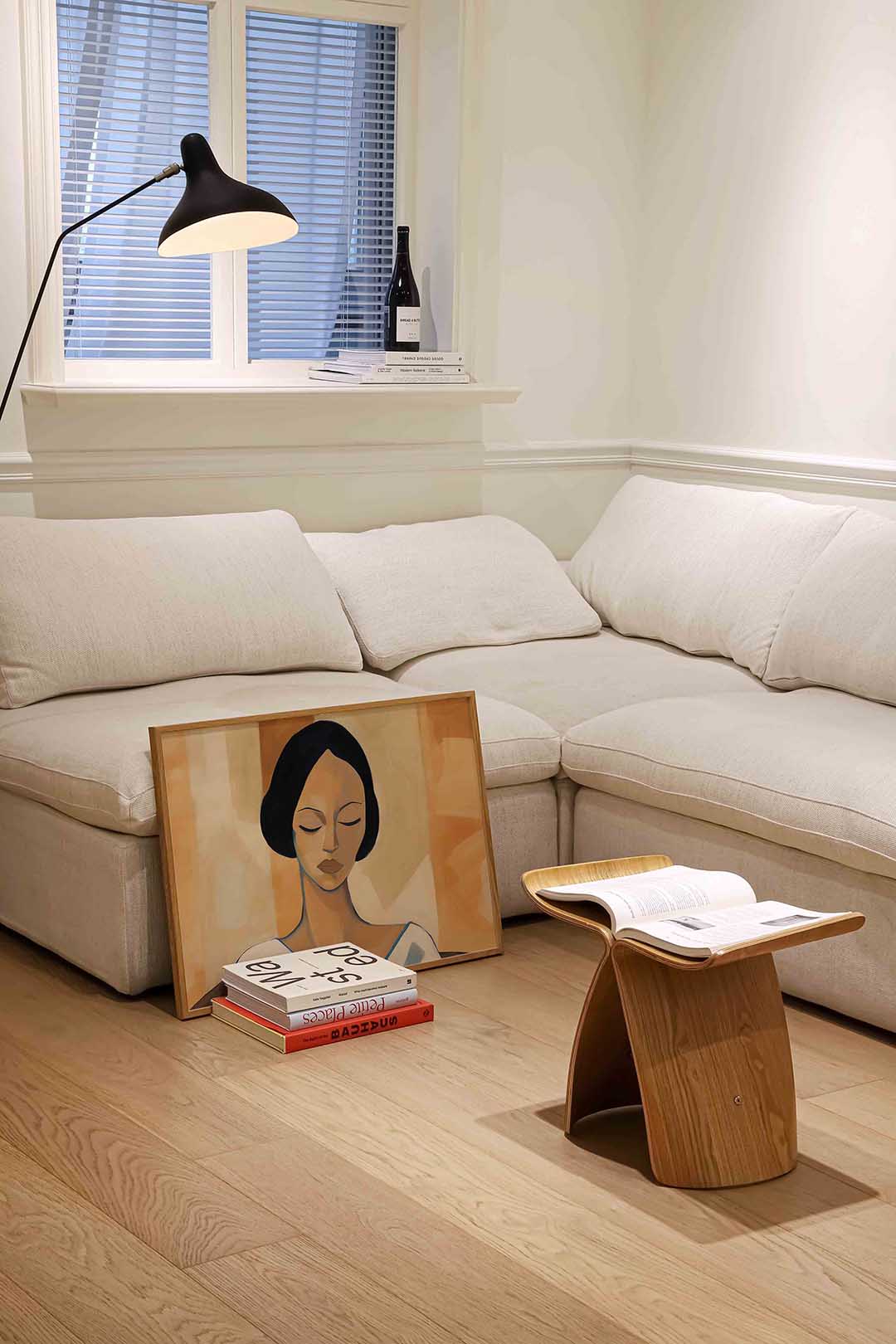Vrouw met gesloten ogen Poster