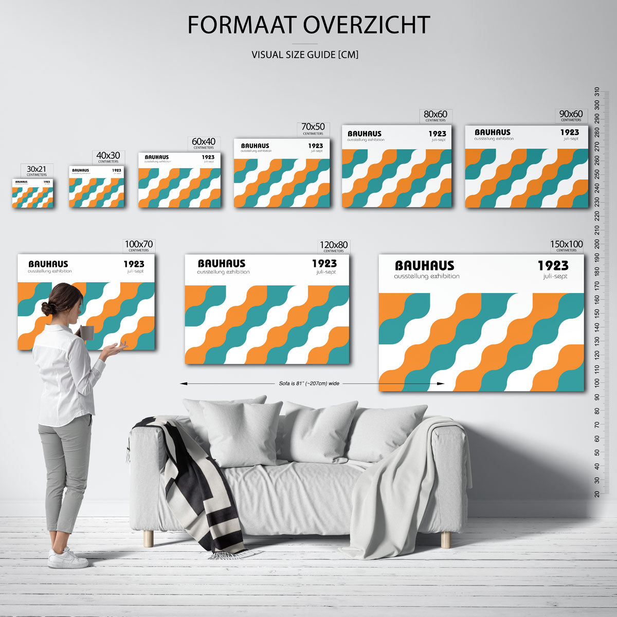 Golvend lijnenspel Poster