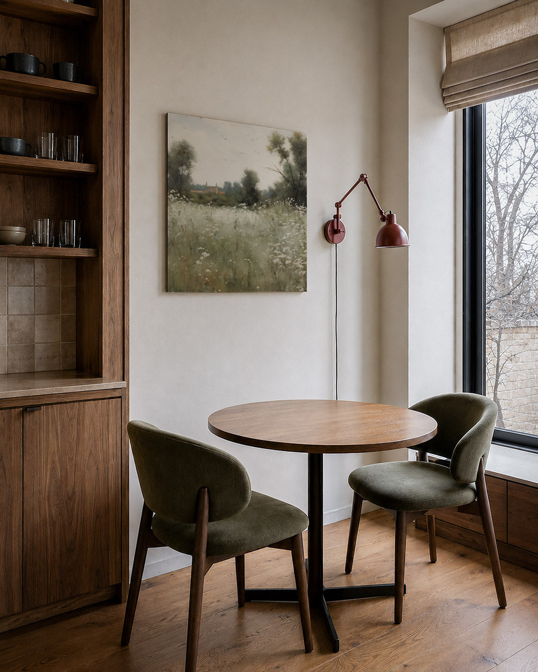Rustig landschap Kunstwerk