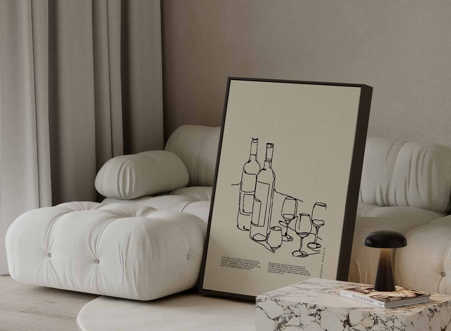 Keukenverhalen: Wijn en Gezelligheid Kunstwerk-canvas-dibond-plexiglas-wanddecoratie-WallArtistic