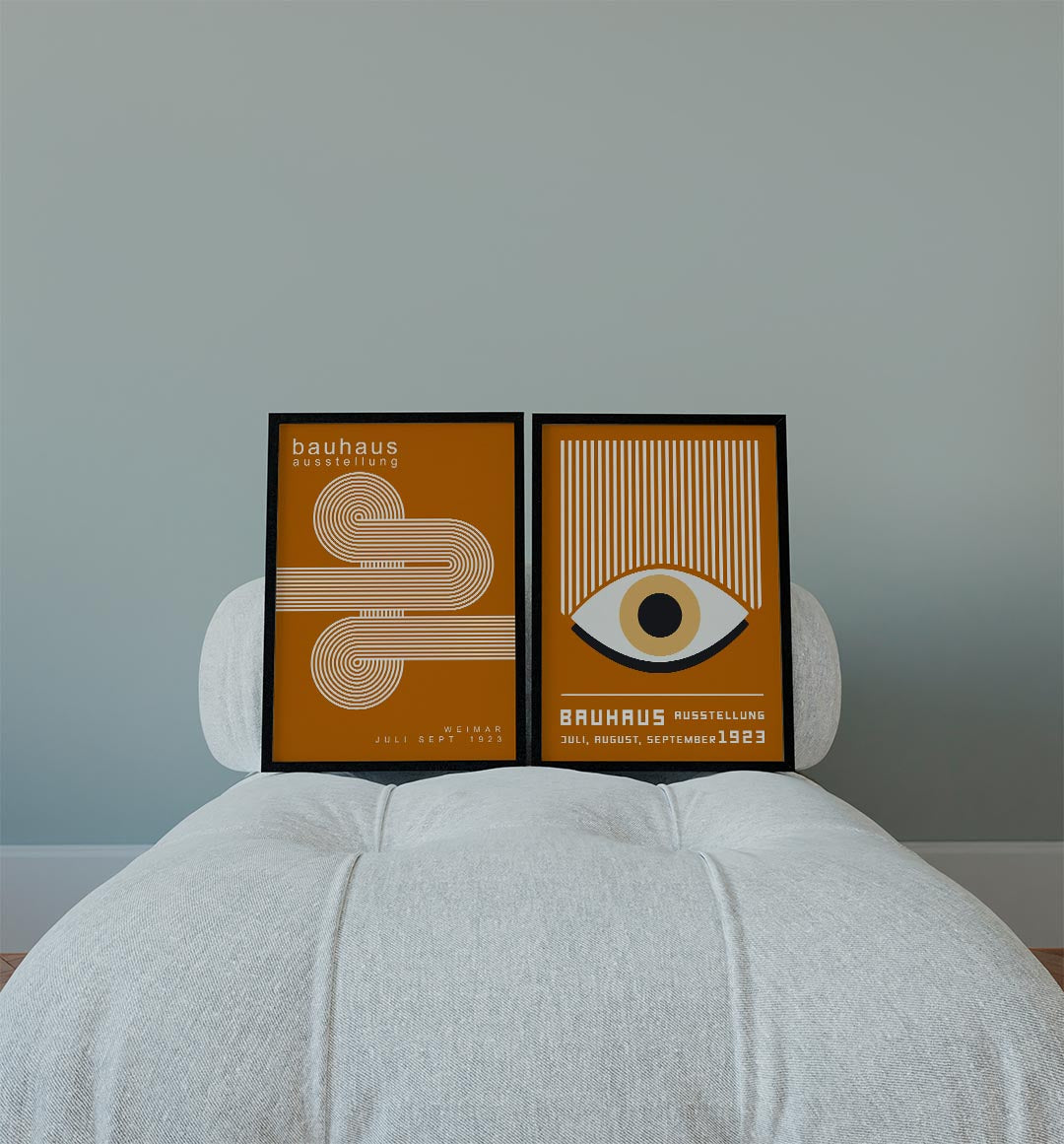 Lijnen en cirkelpatronen Posterset