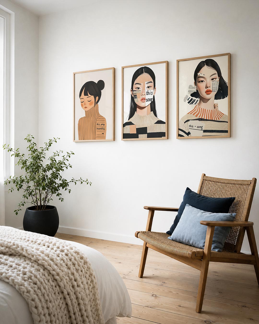 Zachte lijnenspel Posterset