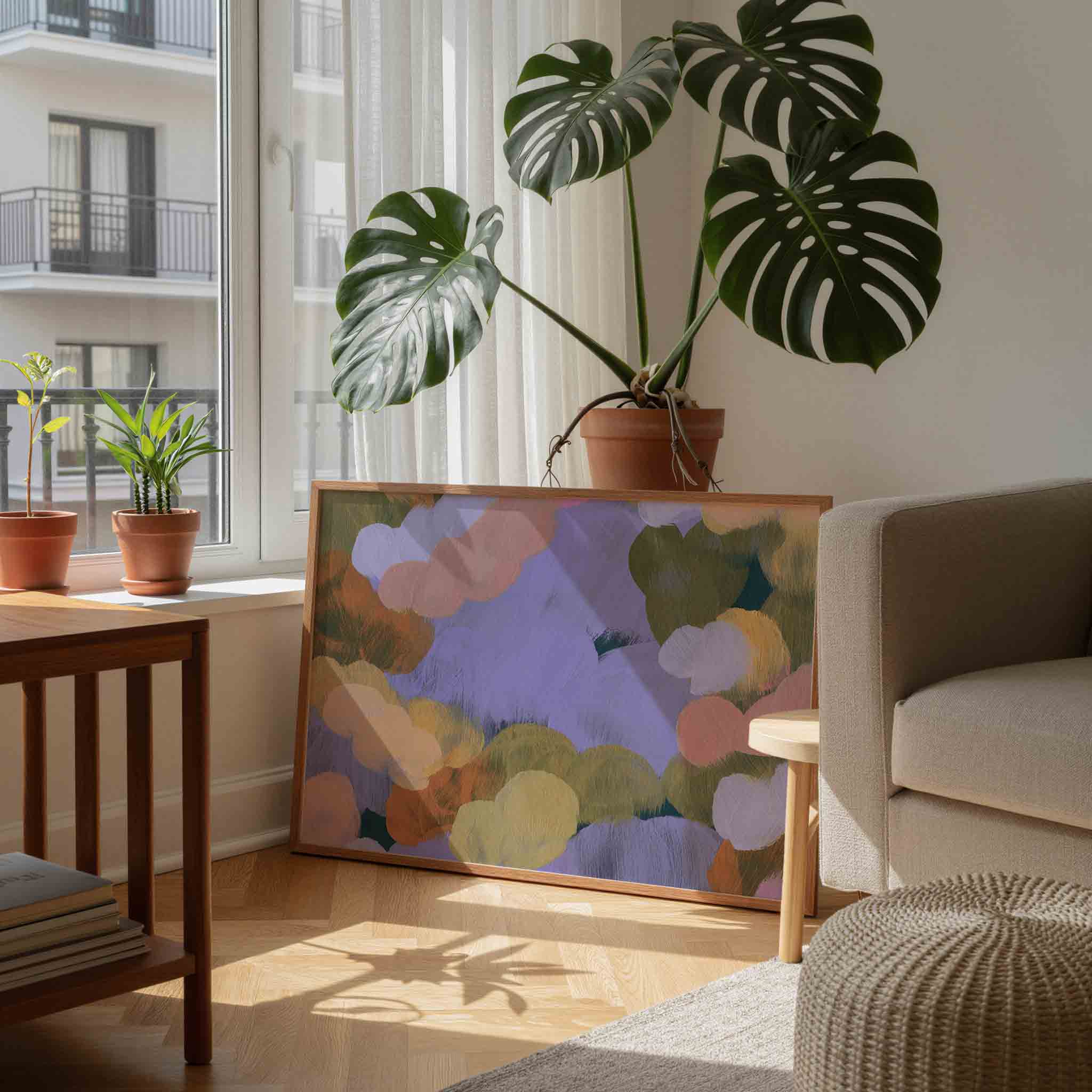 Abstracte wolken Poster
