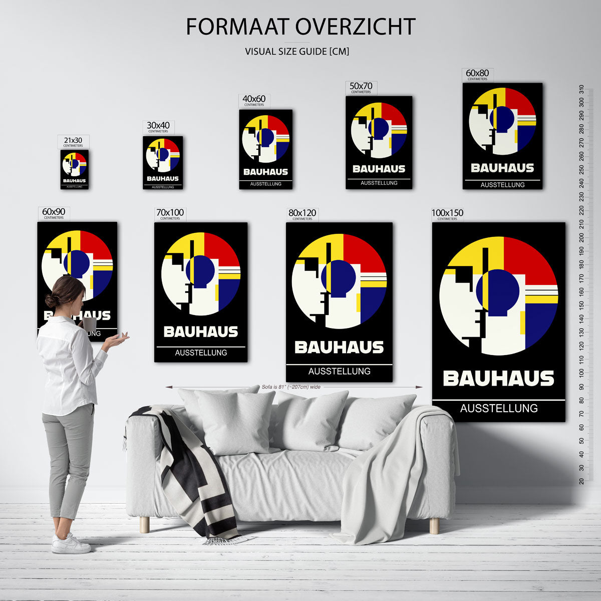 Cirkelvormen en lijnen Poster