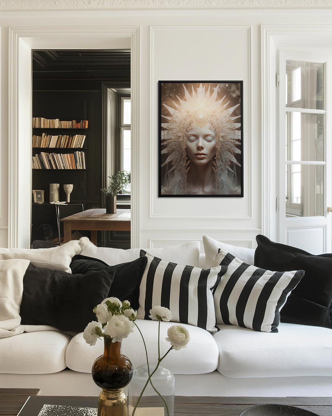 Hemelse vrouw Kunstwerk