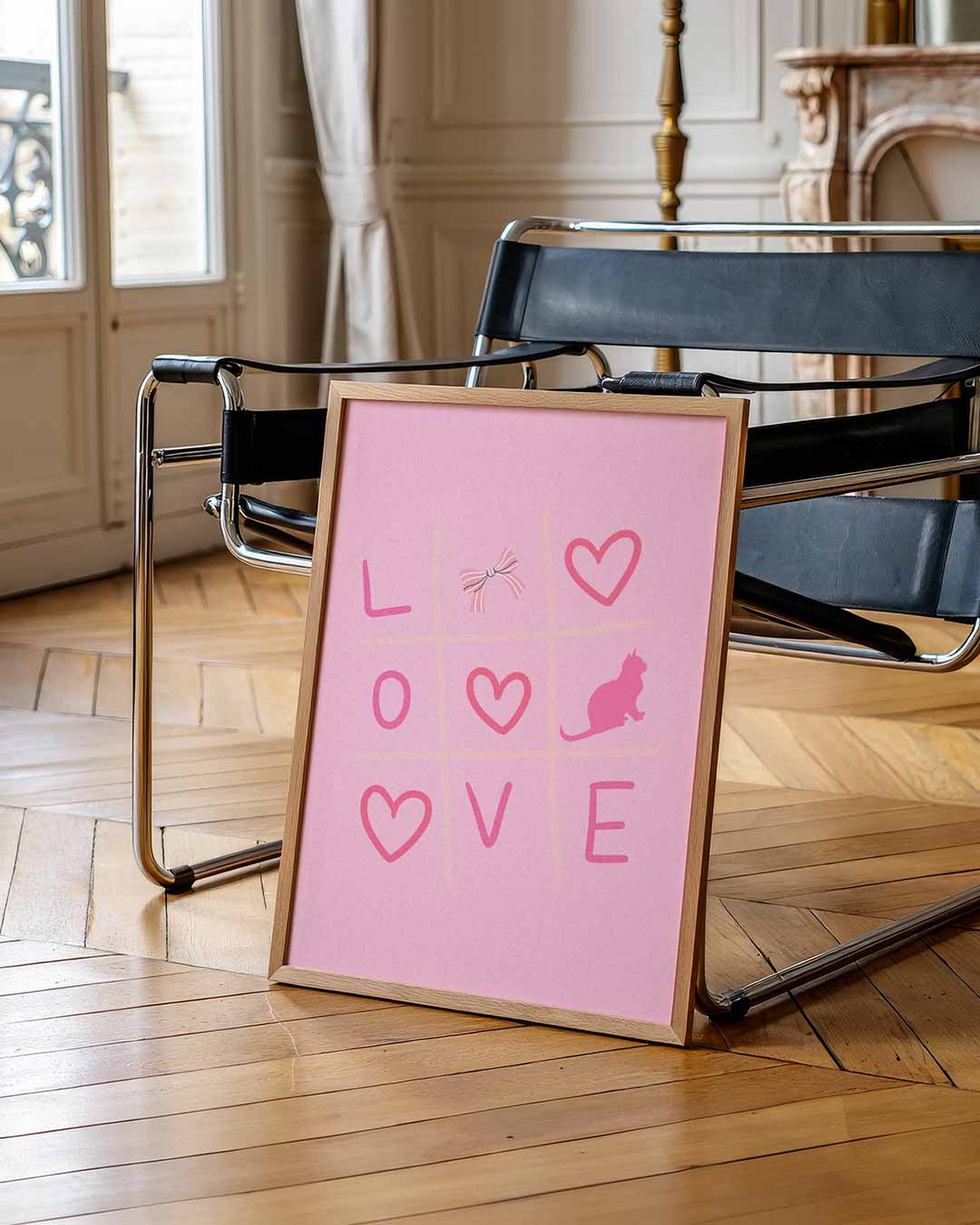 Liefdevolle Tic-Tac-Toe Poster-WallArtistic