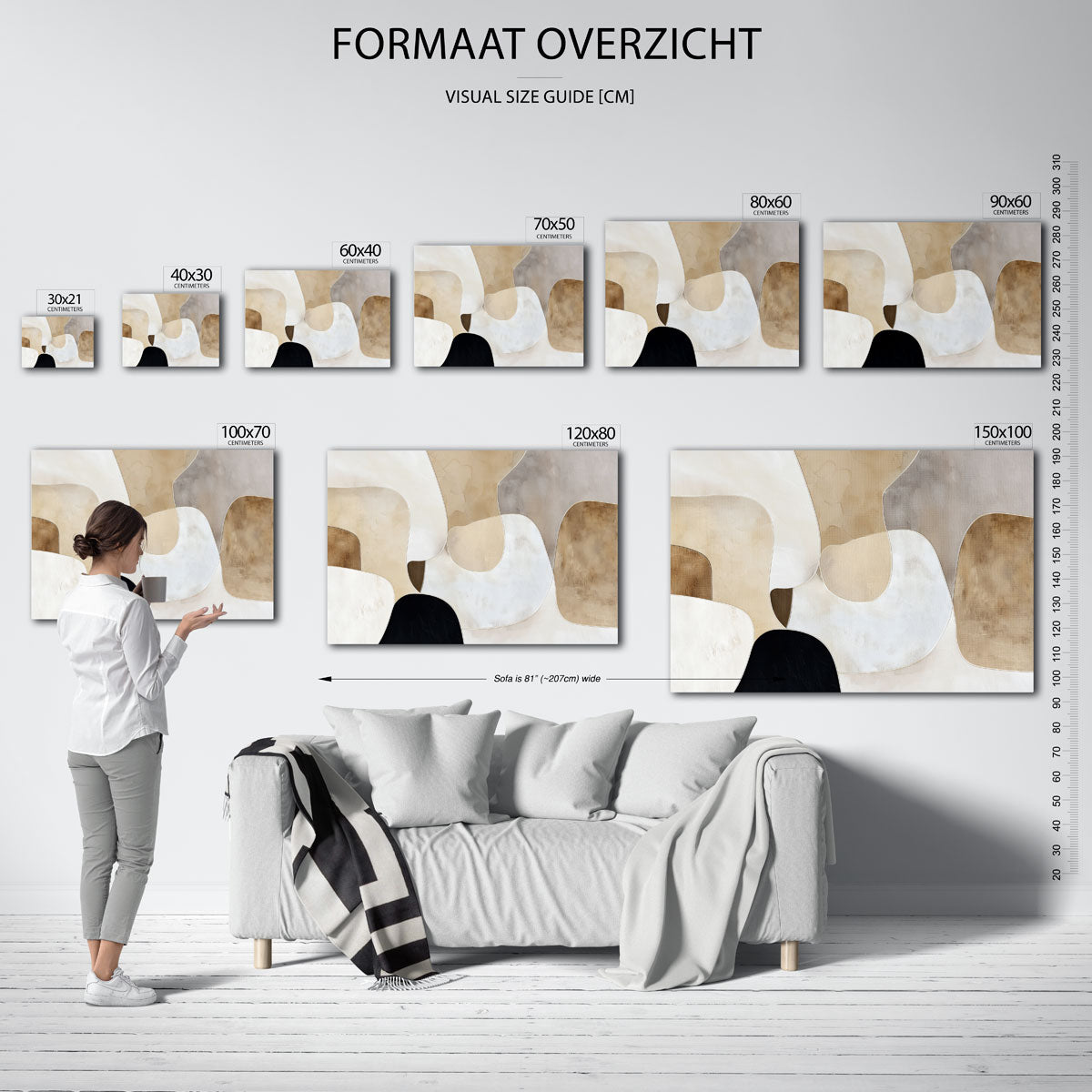 Abstracte vormen Poster