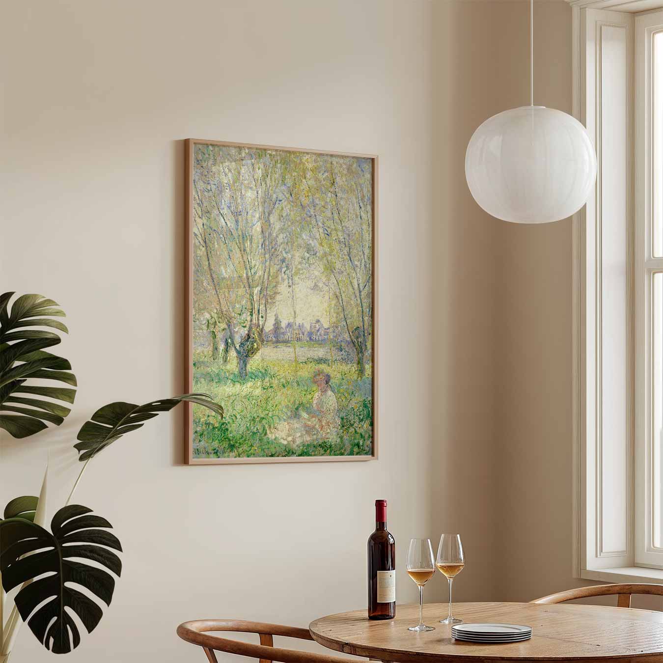Impressionistische Boomgaard Poster-WallArtistic