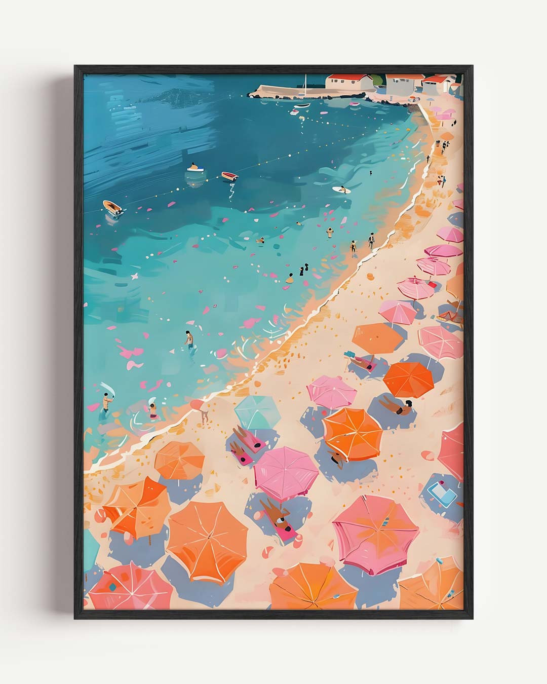 Zonnige Stranddag Poster-WallArtistic