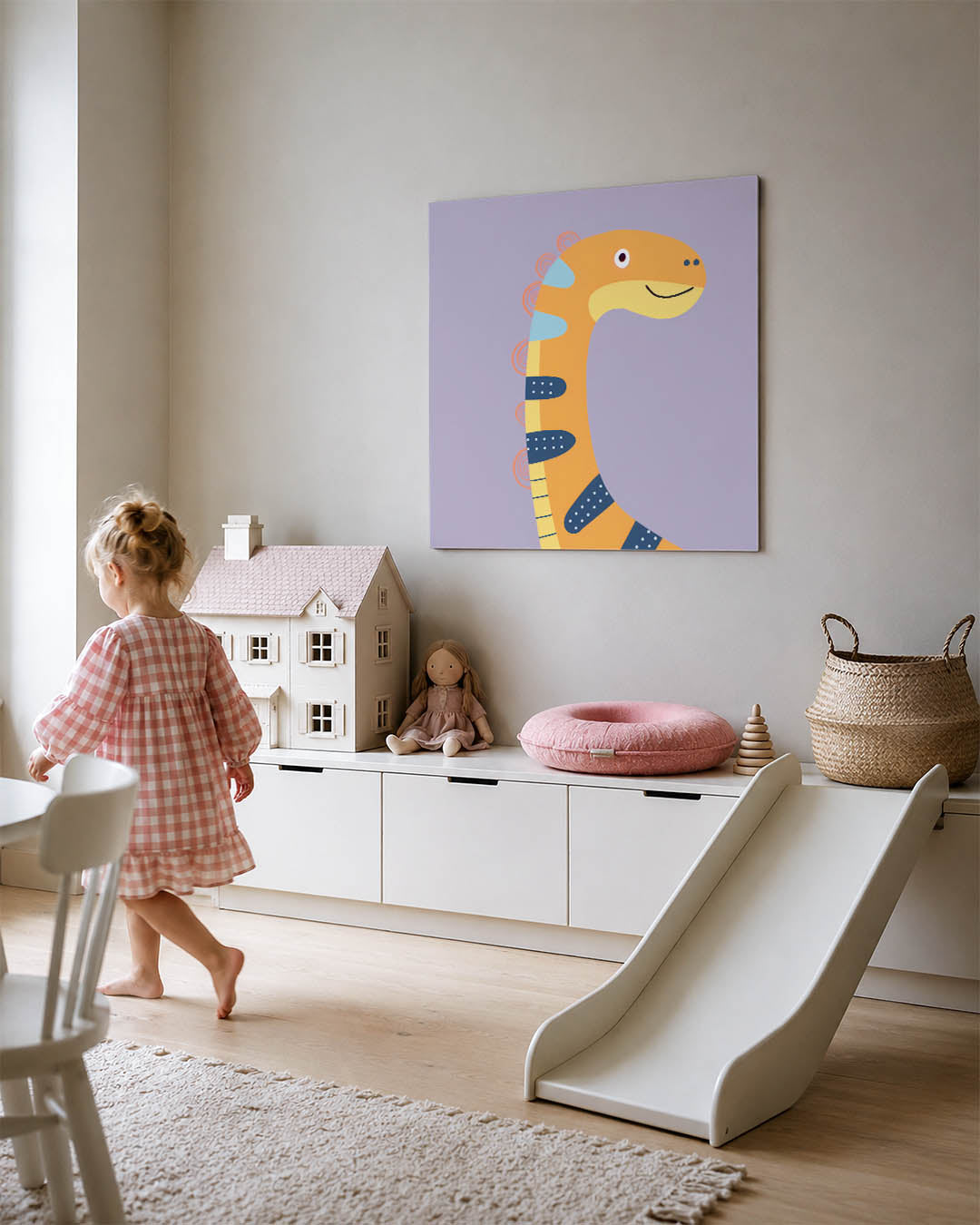 Vrolijke dinosaurus Kunstwerk