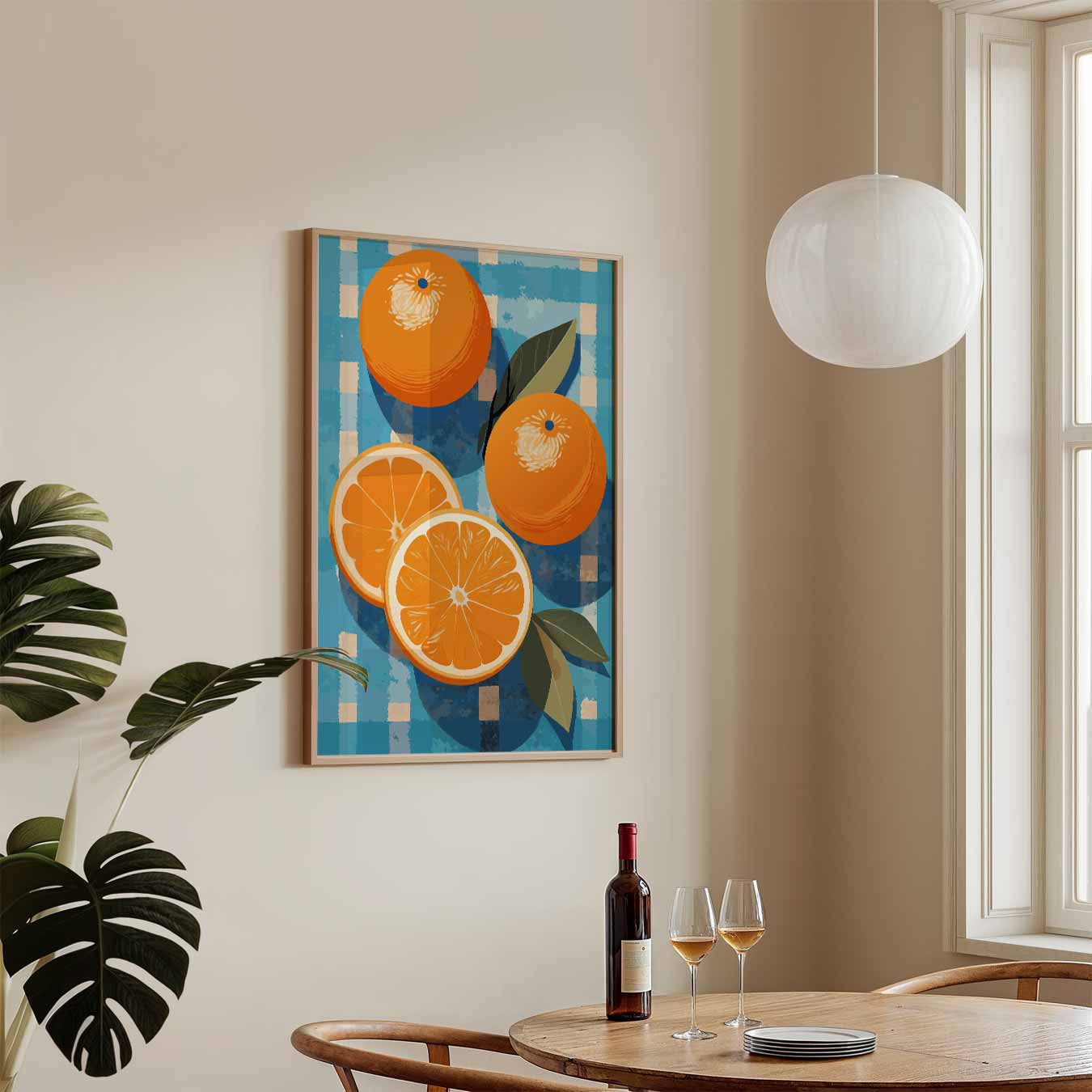Verfrissende Sinaasappel Poster-WallArtistic