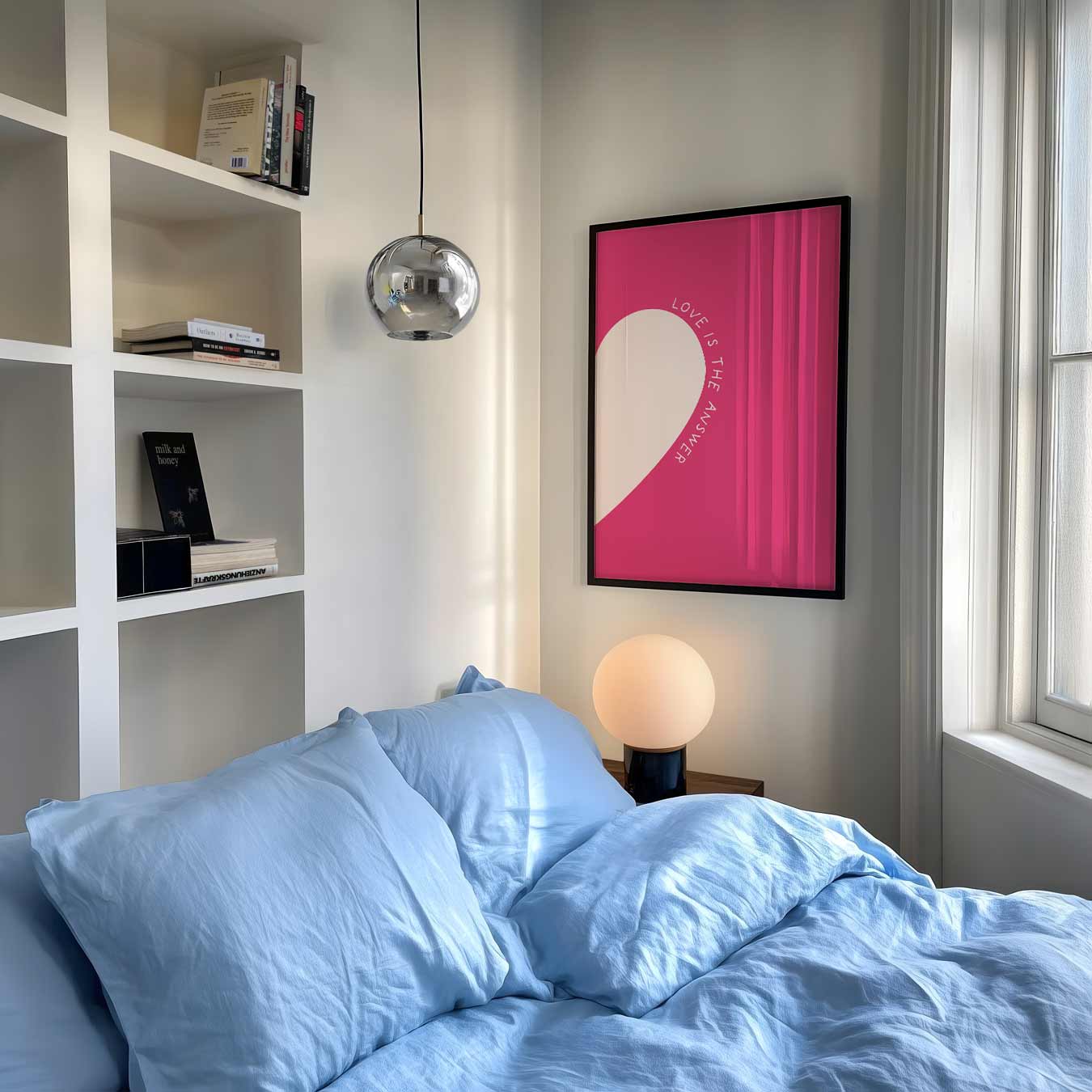 Liefde is het Antwoord Poster-WallArtistic