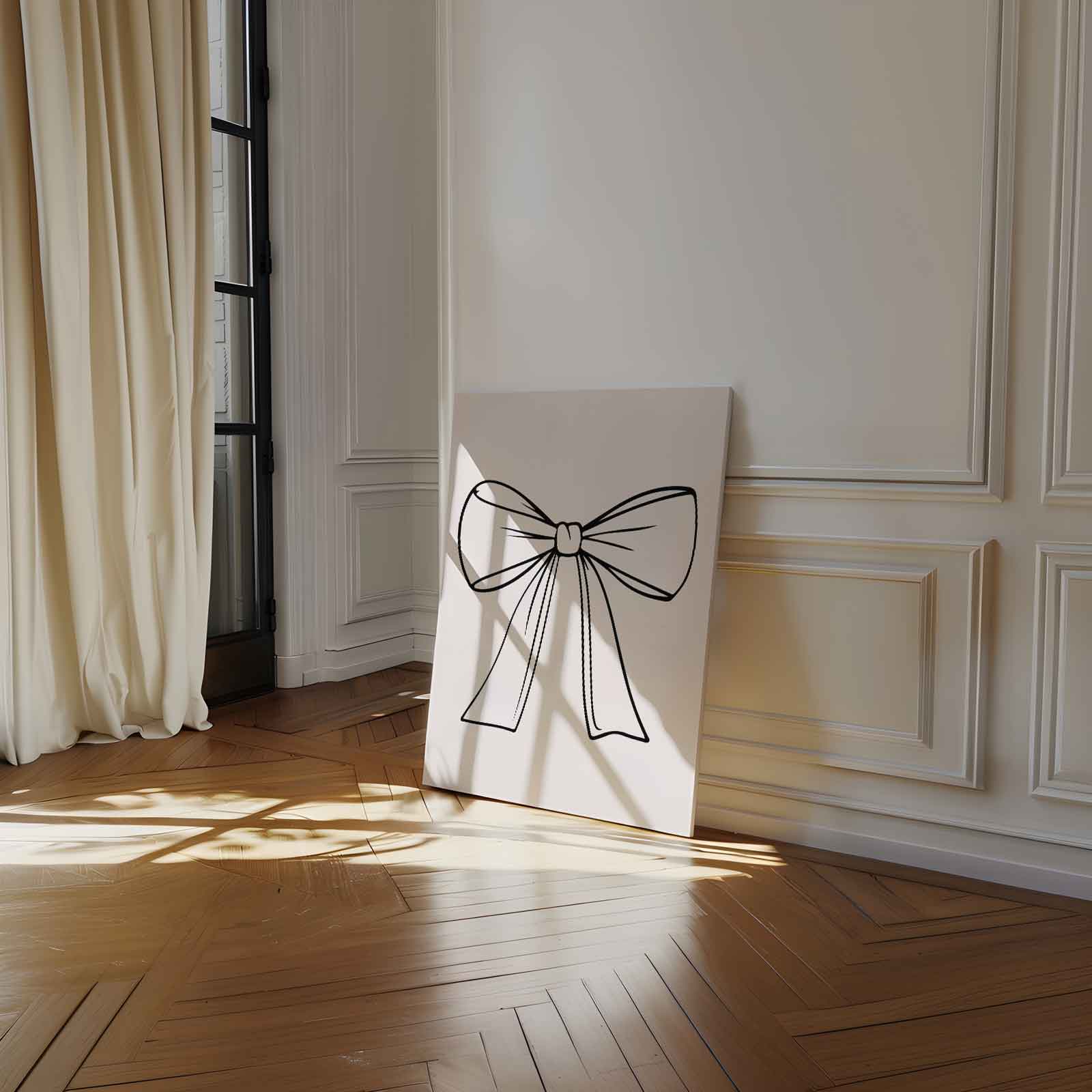Elegante Strik Illustratie Kunstwerk-canvas-dibond-plexiglas-wanddecoratie-WallArtistic