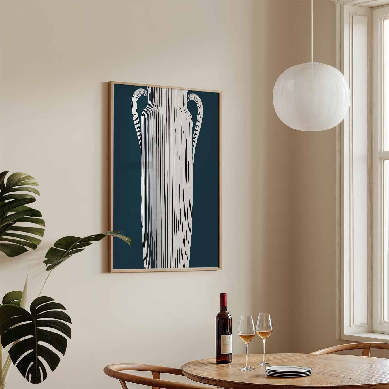 Stijlvolle Vaas Illustratie Poster-WallArtistic