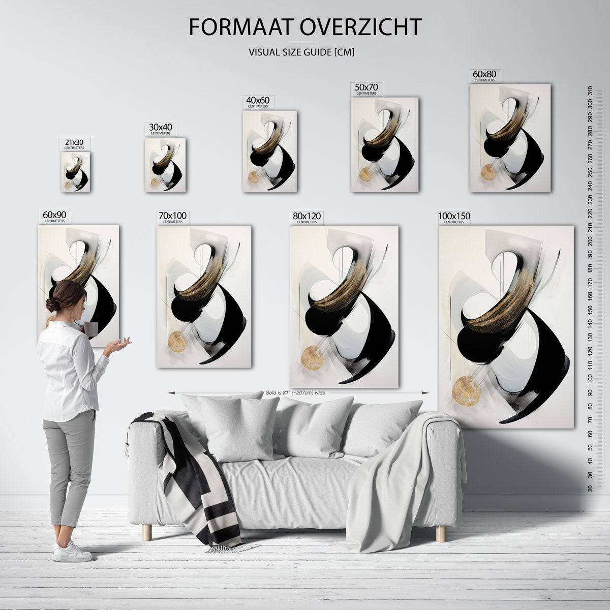 Abstracte vormen Poster