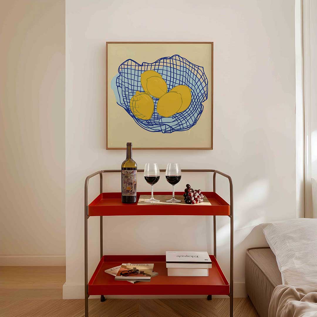 Citroenen in net Poster
