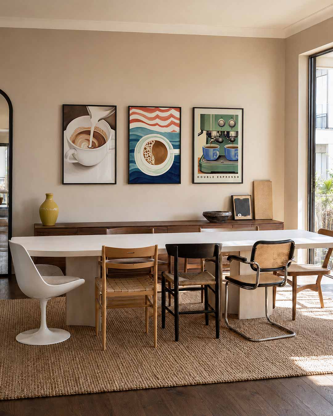 Koffie en melk Posterset