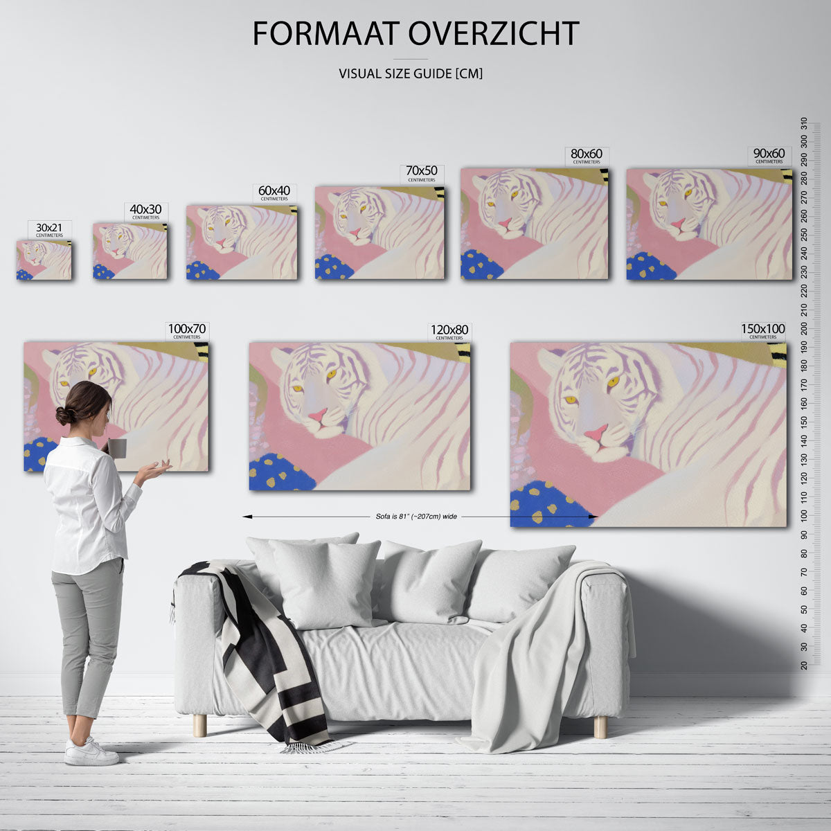Witte tijger Poster