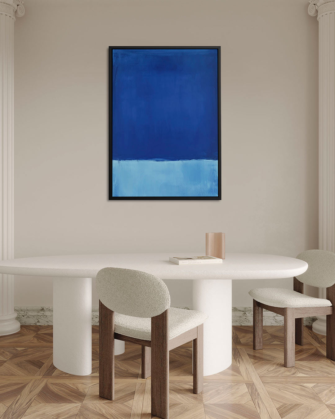 Blauwe harmonie Kunstwerk
