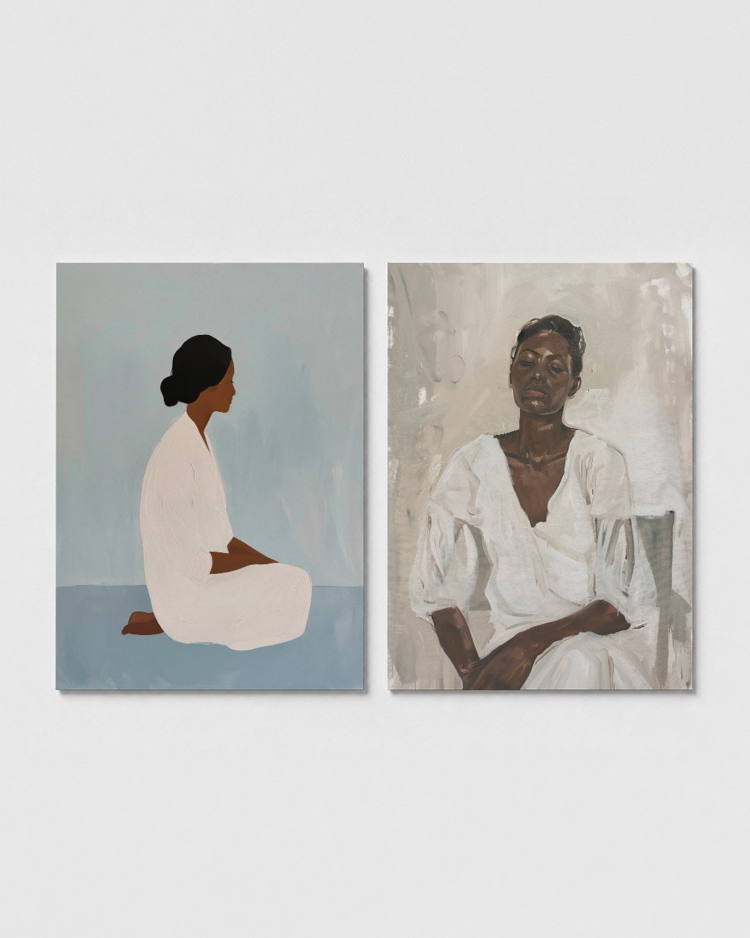 Zachte silhouetten Posterset