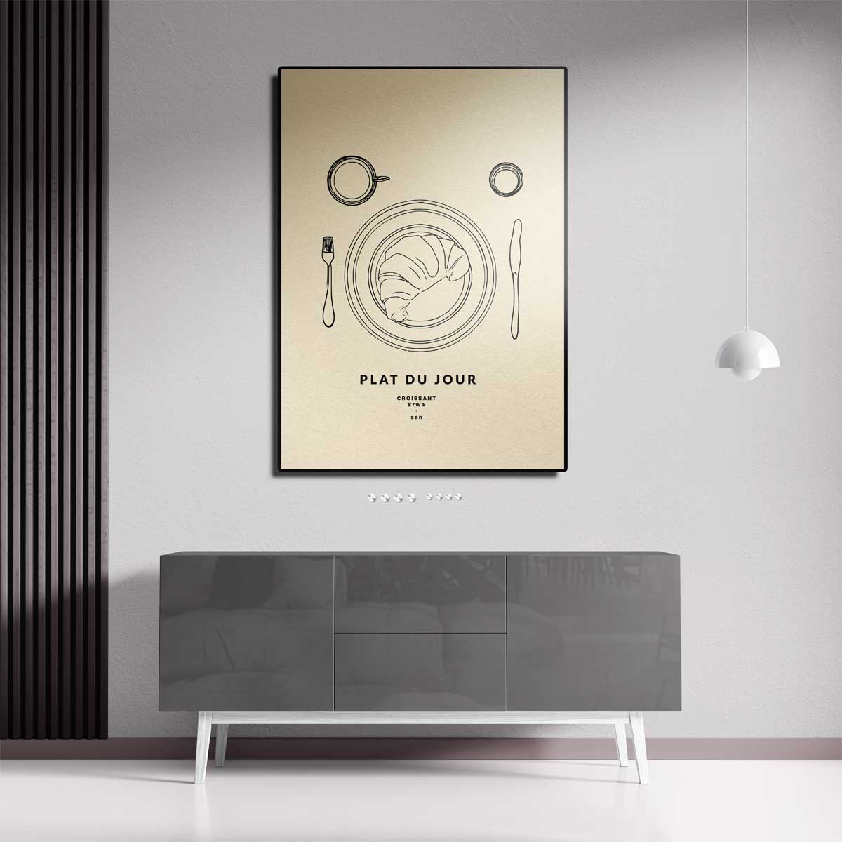 Croissant Plat du Jour Poster