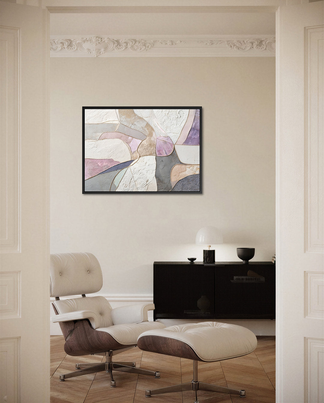 Organische vormen compositie Kunstwerk